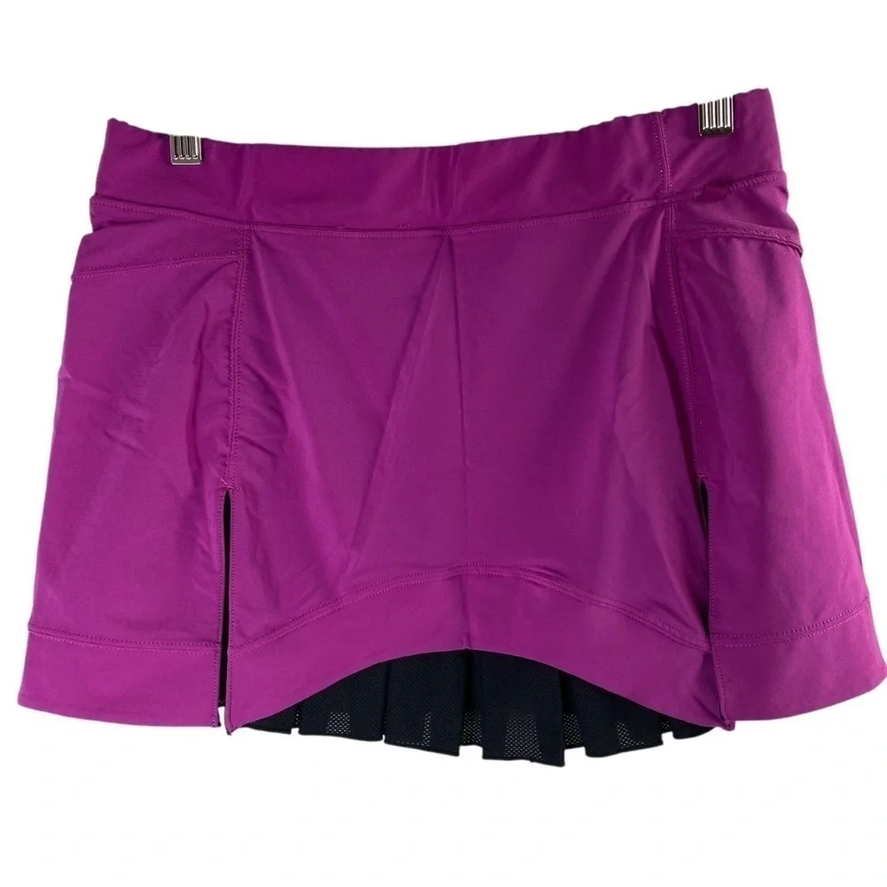 NIKE Tennis Fit Dry Skirt Built in Shorts Pink with Black Mesh Size XS